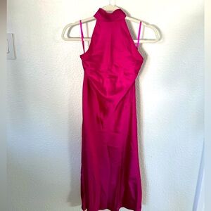 High neck slip dress